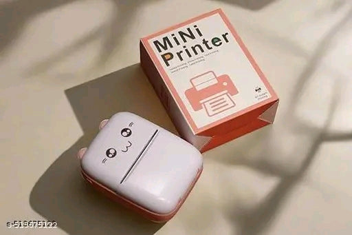 Bluetooth Mini Printer for Students | Inkless Wireless Thermal Printer (Black & White) | Portable Ink Free Printer for Android & iOS | 1200mAh Rechargeable Battery